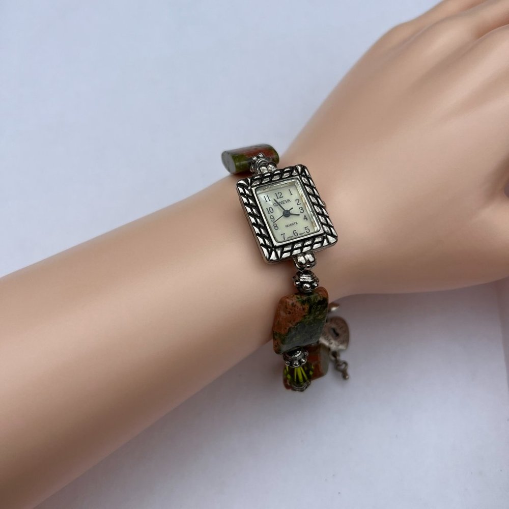 Geneva Quartz Watch Japan Movement Handcrafted Bracelet Makers Watch.